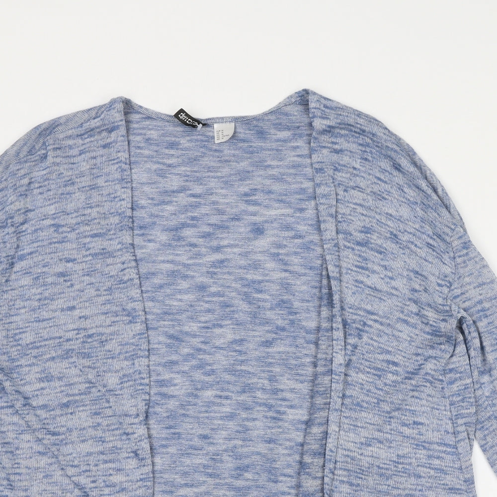 Divided by H&M Womens Blue V-Neck Polyester Cardigan Jumper Size M
