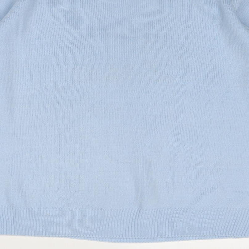 EWM Womens Blue Round Neck Acrylic Pullover Jumper Size 14 - Polar Bear Size 14-16