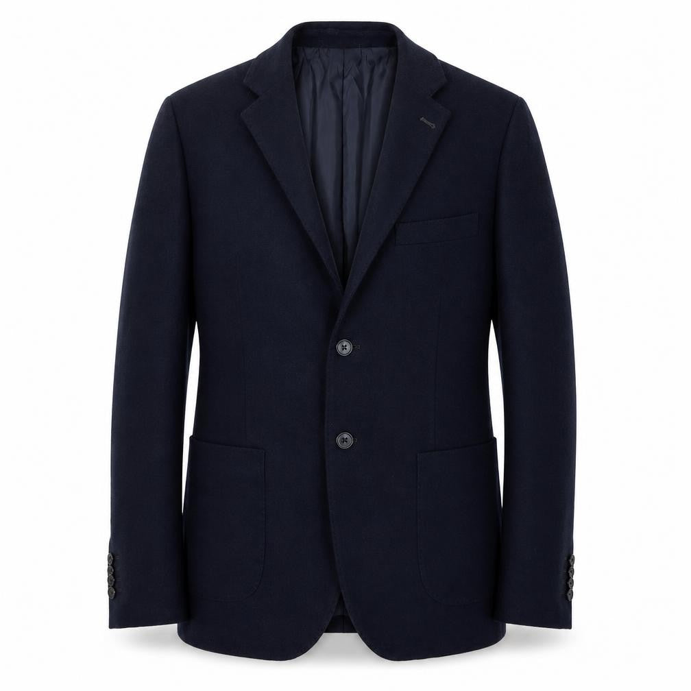 Front view of Libero men’s blue polyester jacket suit jacket, size 36, regular