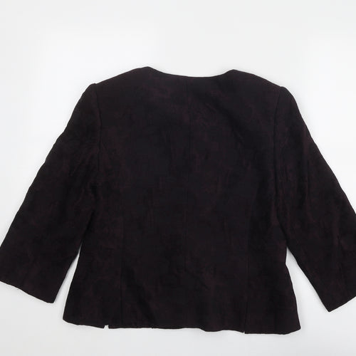 CC Womens Purple Jacket Size 12 Button