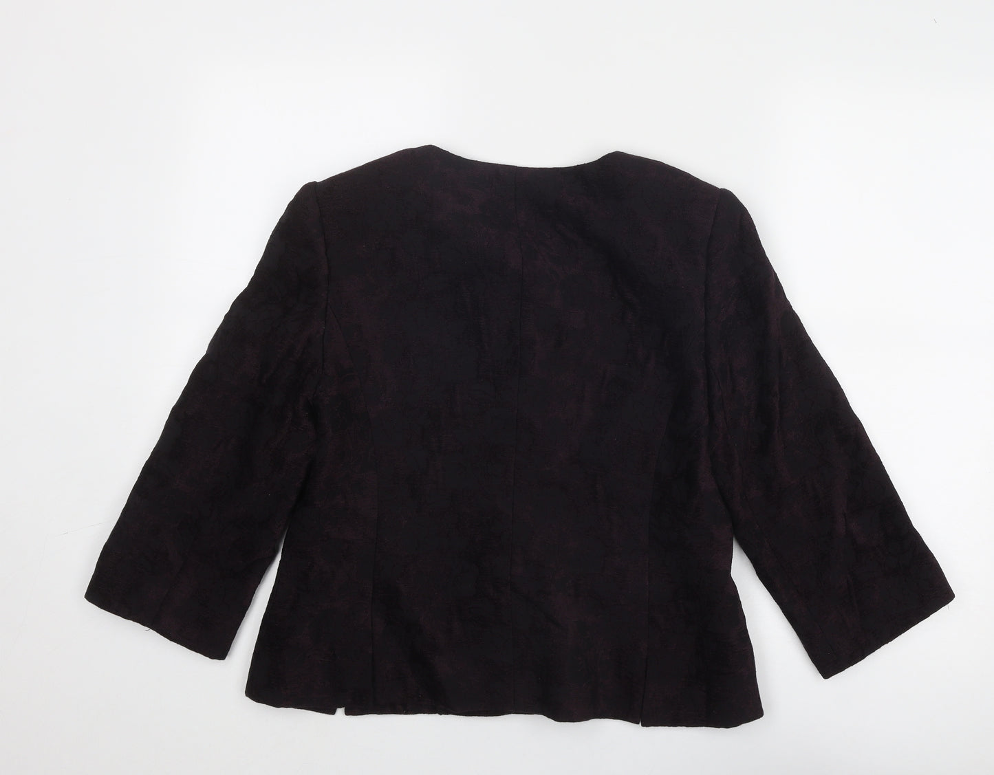 CC Womens Purple Jacket Size 12 Button