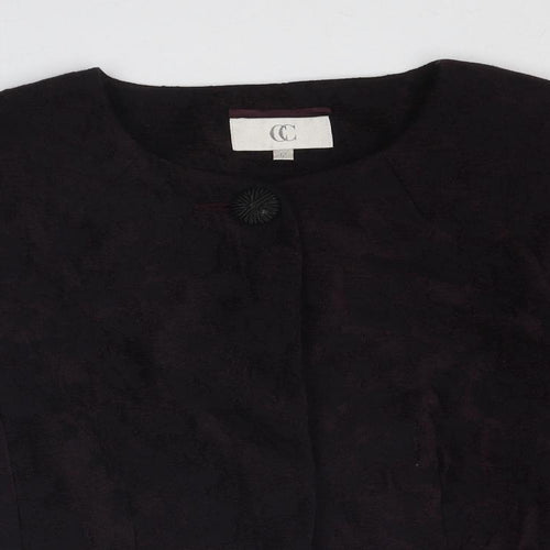 CC Womens Purple Jacket Size 12 Button