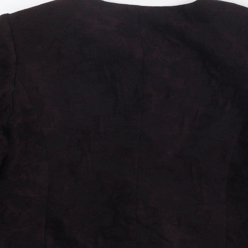 CC Womens Purple Jacket Size 12 Button