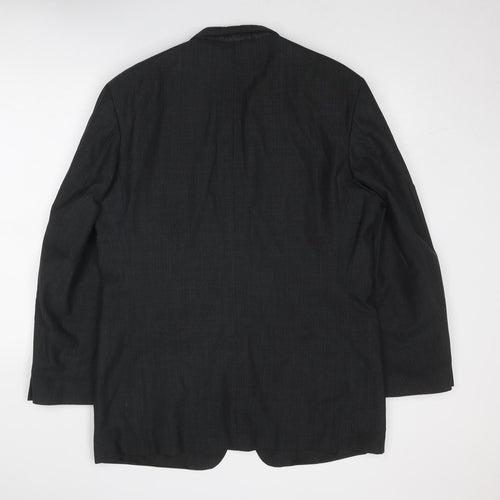 Marks and Spencer Mens Grey Polyester Jacket Blazer Size 42 Regular