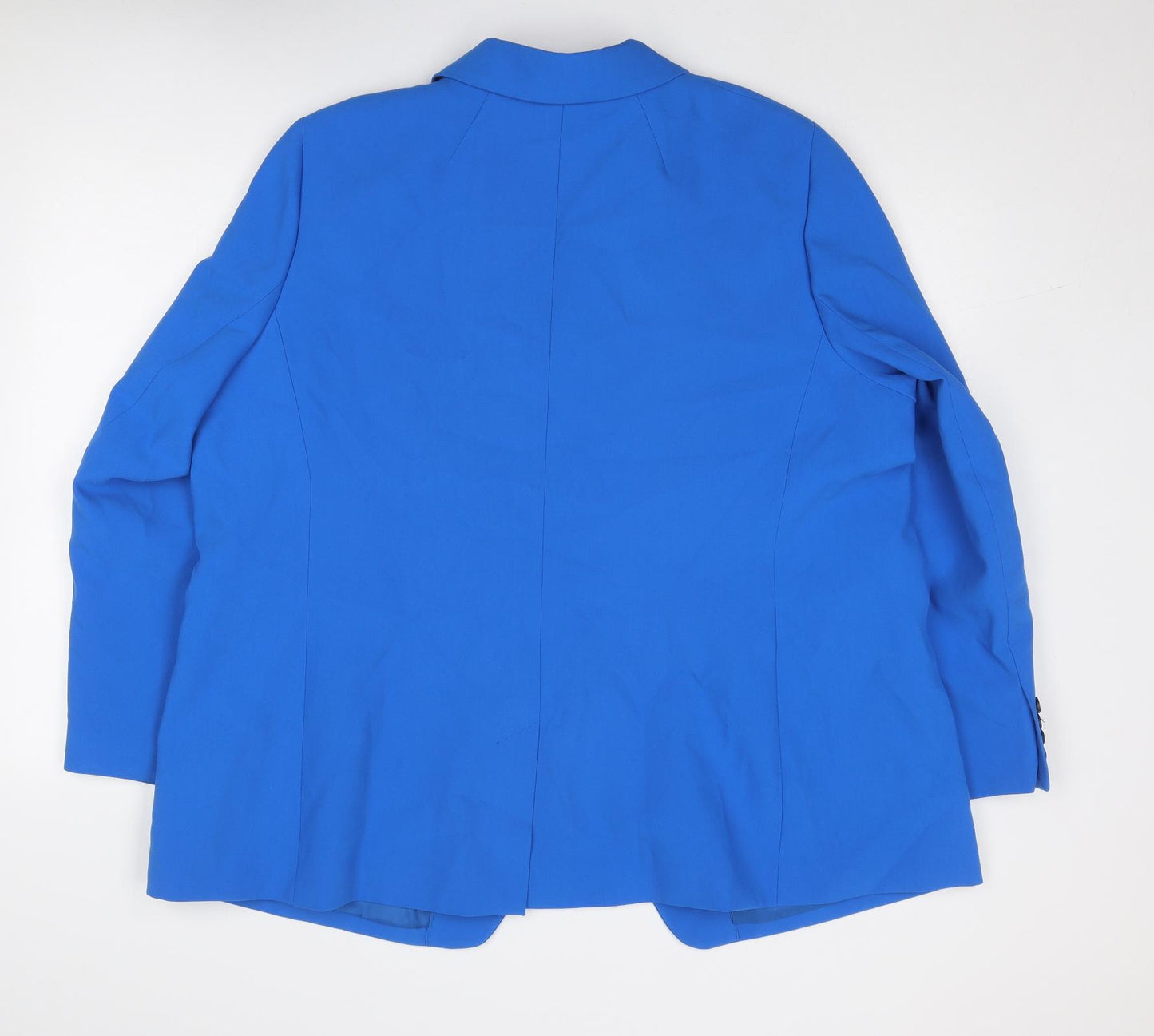 Marks and Spencer Womens Blue Polyester Jacket Suit Jacket Size 24