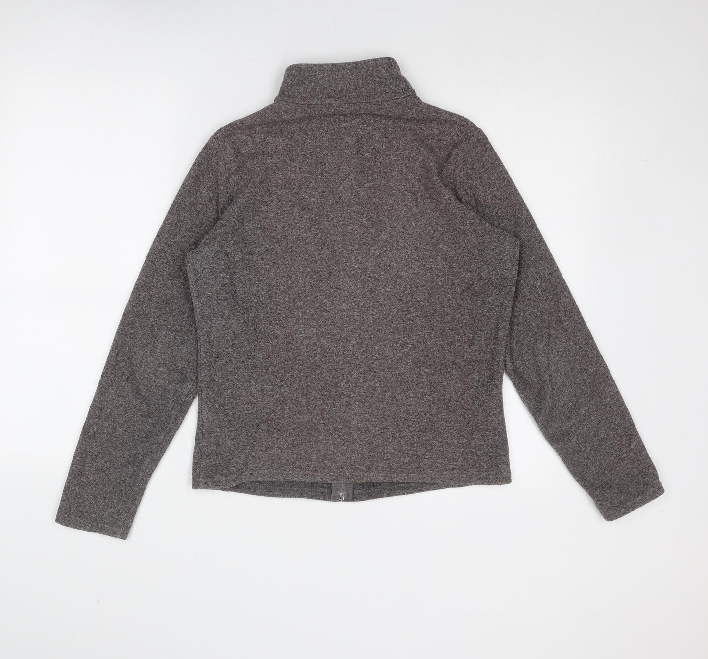 Marks and Spencer Womens Brown Geometric Jacket Size 12 Zip