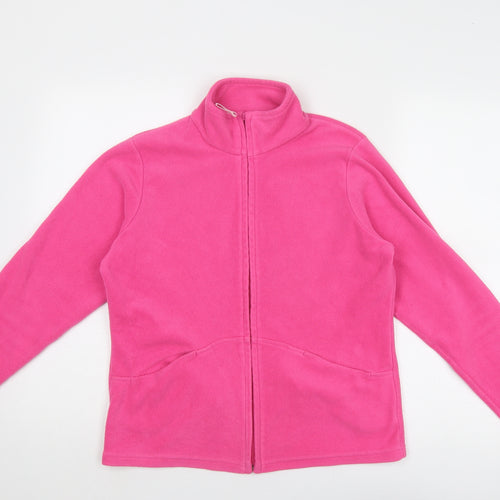 Marks and Spencer Womens Pink Jacket Size 14 Zip