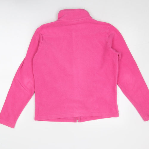 Marks and Spencer Womens Pink Jacket Size 14 Zip