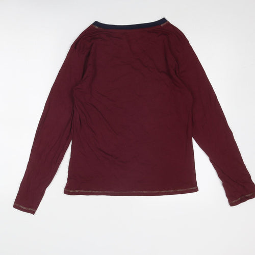Harry Potter Womens Red Cotton Basic T-Shirt Size 6 Boat Neck - Size 6-8
