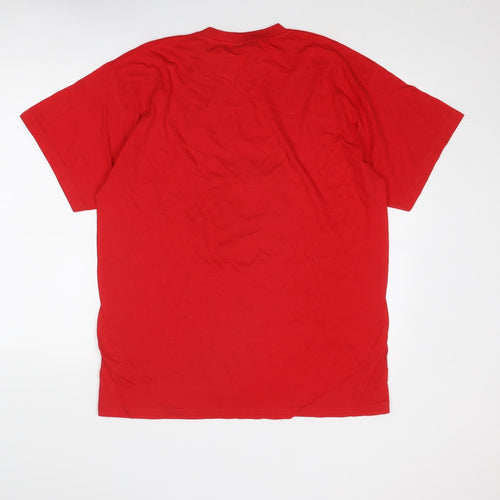 SOL'S Mens Red Cotton T-Shirt Size XL Round Neck