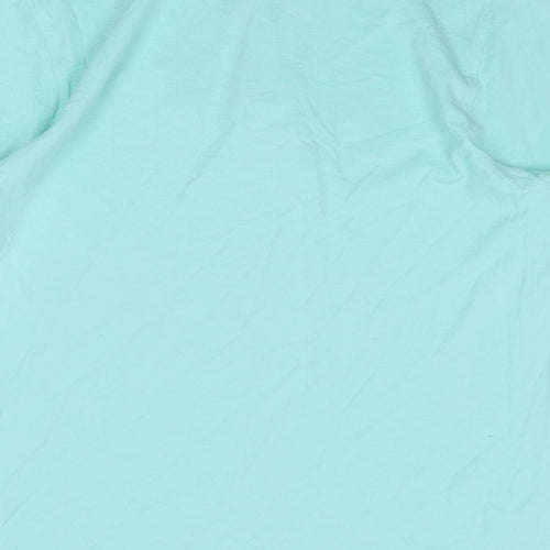YE Collection Mens Blue Cotton Polo Size XL Collared Button
