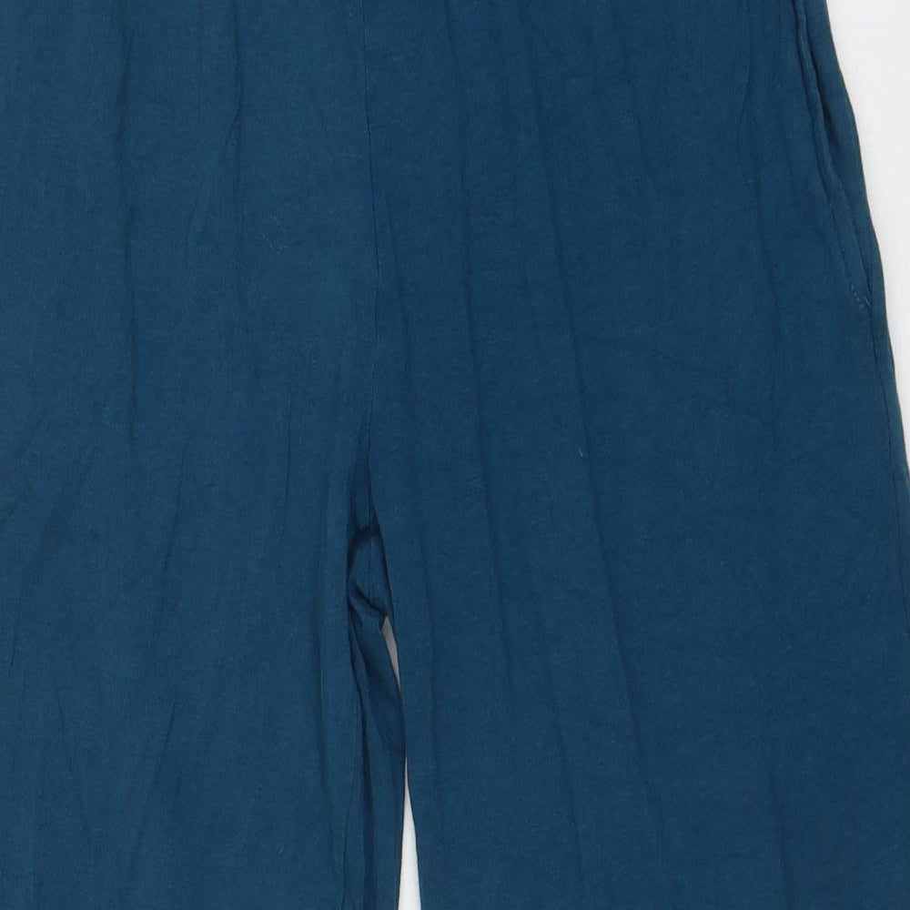 Bamboo Womens Blue Bamboo Harem Trousers Size 8 Regular