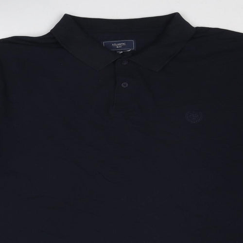 BHS Mens Blue Cotton Polo Size 2XL Collared Button