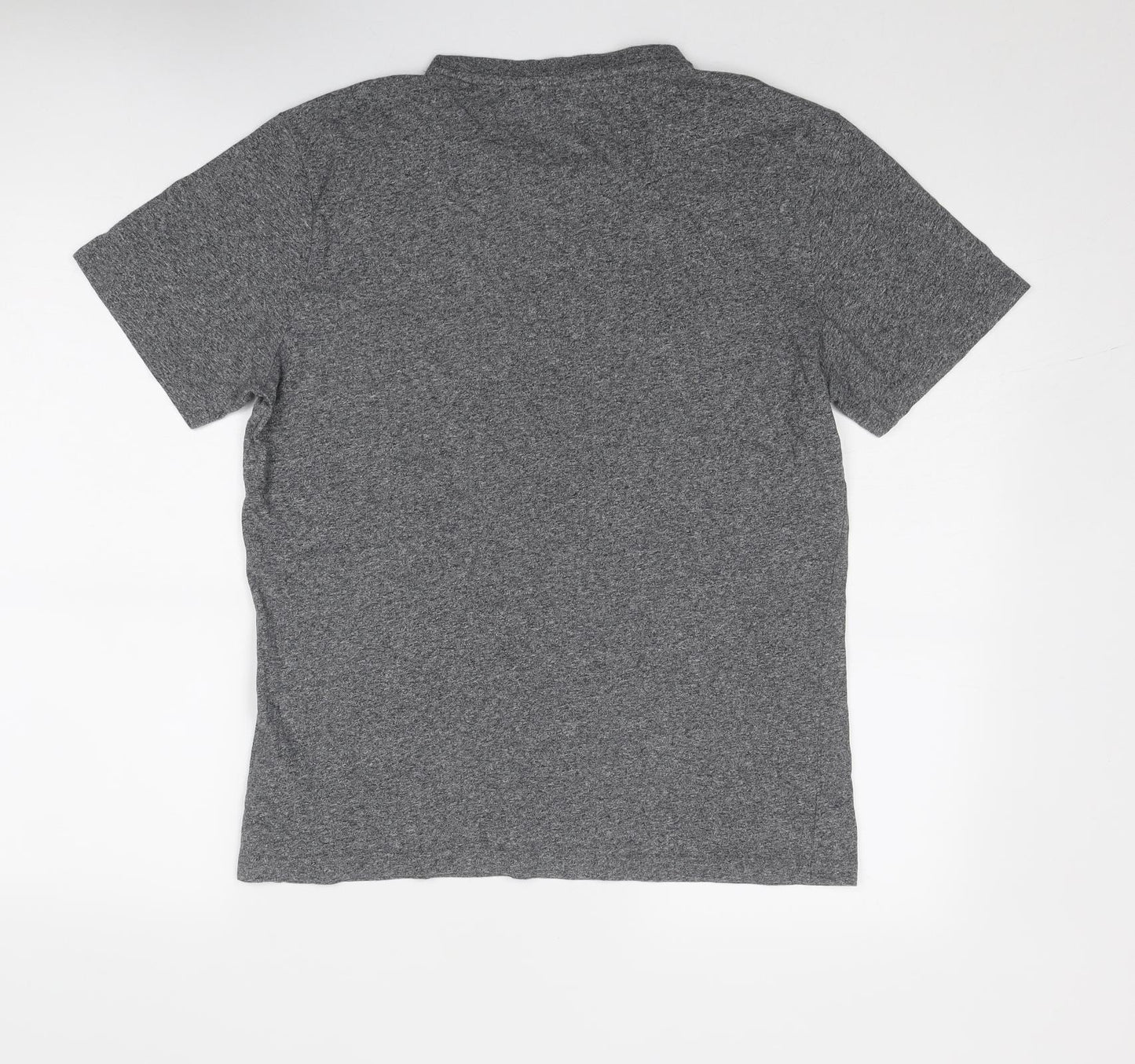NEXT Mens Grey Cotton T-Shirt Size M Round Neck