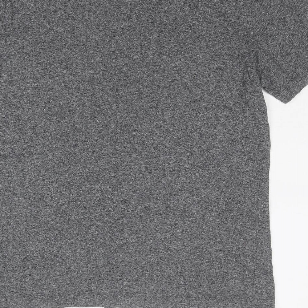 NEXT Mens Grey Cotton T-Shirt Size M Round Neck
