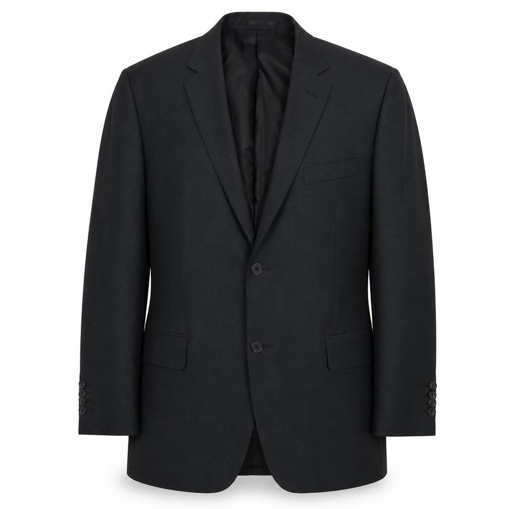 Front view of Karl Jackson men’s grey polyester jacket suit jacket, size 42, regular