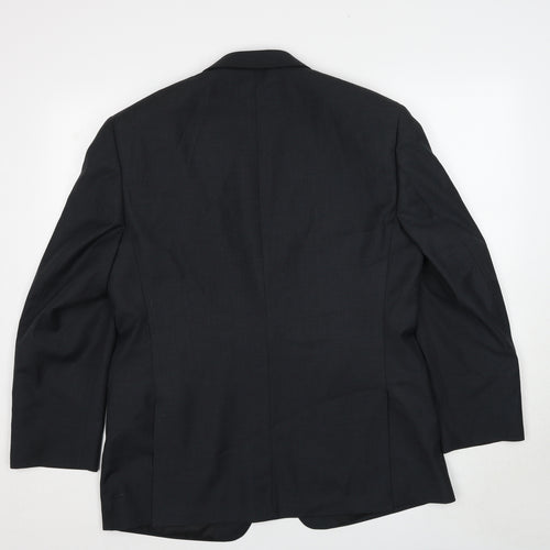 Karl Jackson Mens Grey Polyester Jacket Suit Jacket Size 42 Regular