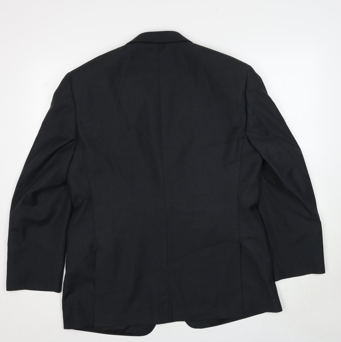 Karl Jackson Mens Grey Polyester Jacket Suit Jacket Size 42 Regular