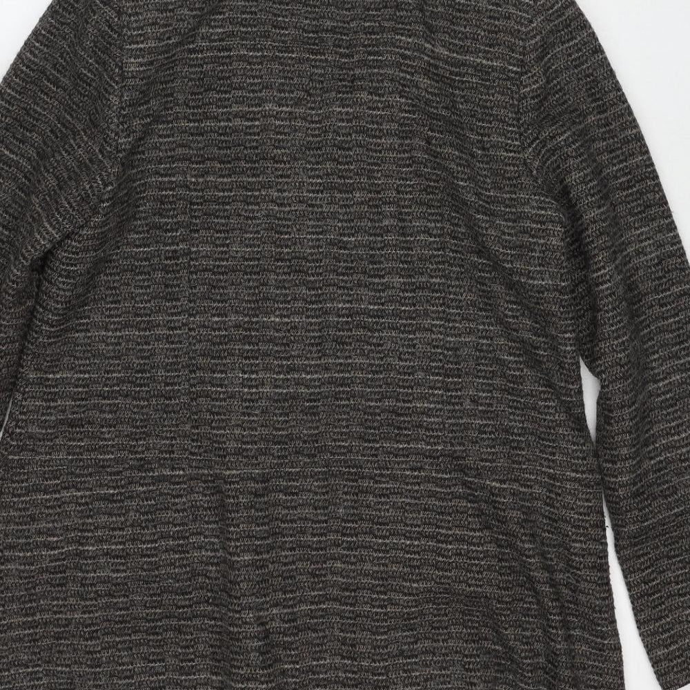 White Stuff Womens Grey Overcoat Coat Size 16 Button