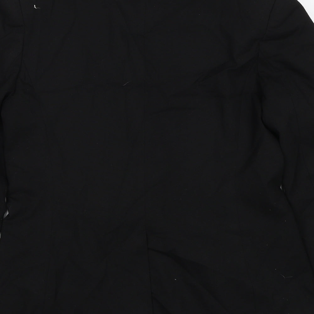 NEXT Womens Black Polyester Jacket Suit Jacket Size 10