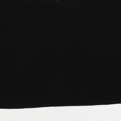 Mercer & Madison Womens Black Polyester Basic Blouse Size M Round Neck