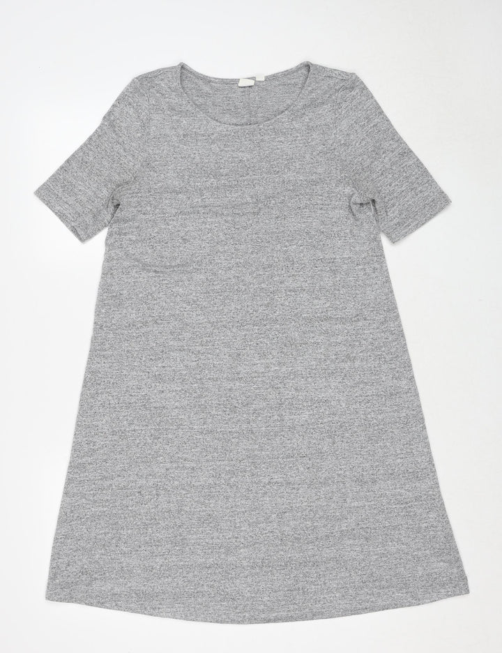 Gap Womens Grey Polyester A-Line Size S Boat Neck Pullover