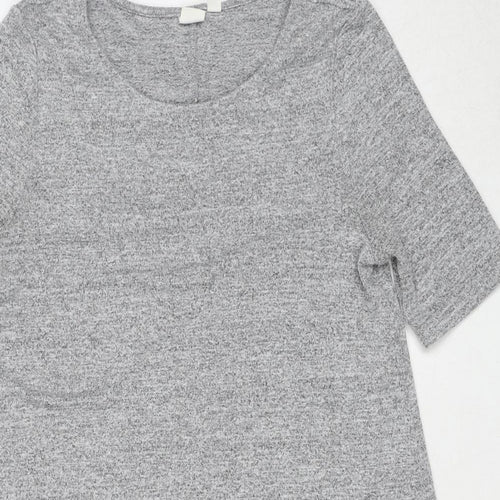 Gap Womens Grey Polyester A-Line Size S Boat Neck Pullover