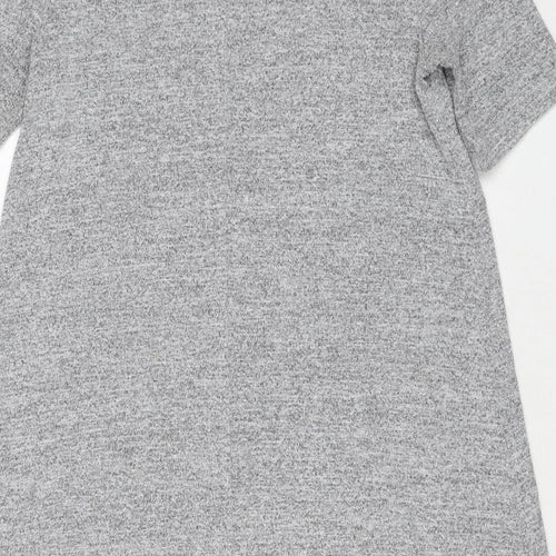 Gap Womens Grey Polyester A-Line Size S Boat Neck Pullover