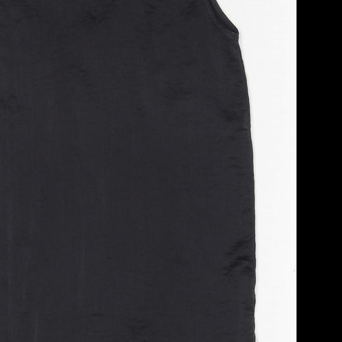 H&M Womens Grey Polyester Basic Tank Size 8 V-Neck
