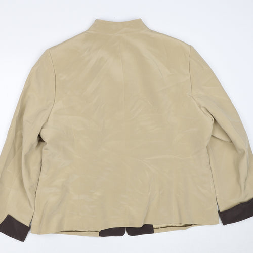 Windsmoor Womens Beige Jacket Blazer Size 20 Buckle