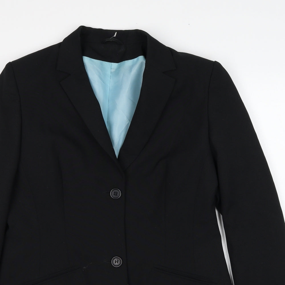 Dorothy Perkins Womens Black Polyester Jacket Suit Jacket Size 12