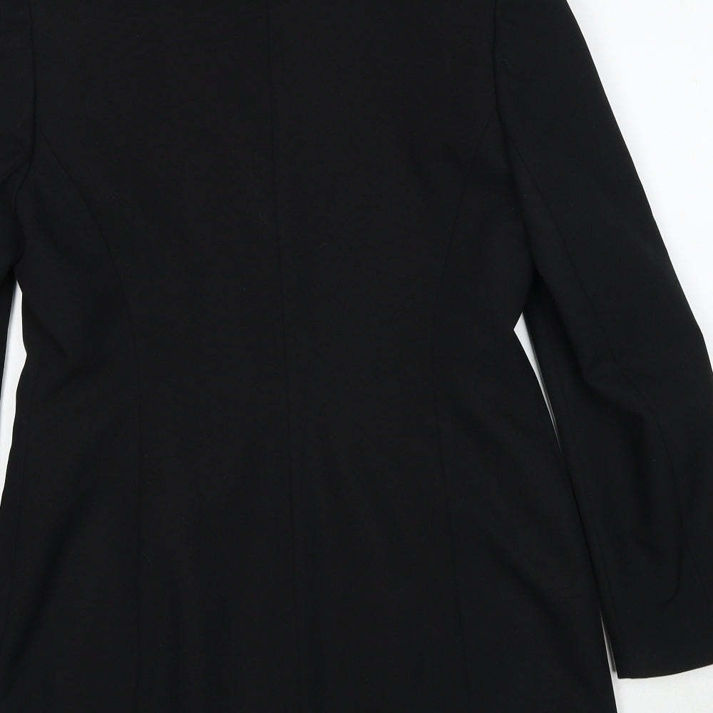 Dorothy Perkins Womens Black Polyester Jacket Suit Jacket Size 12