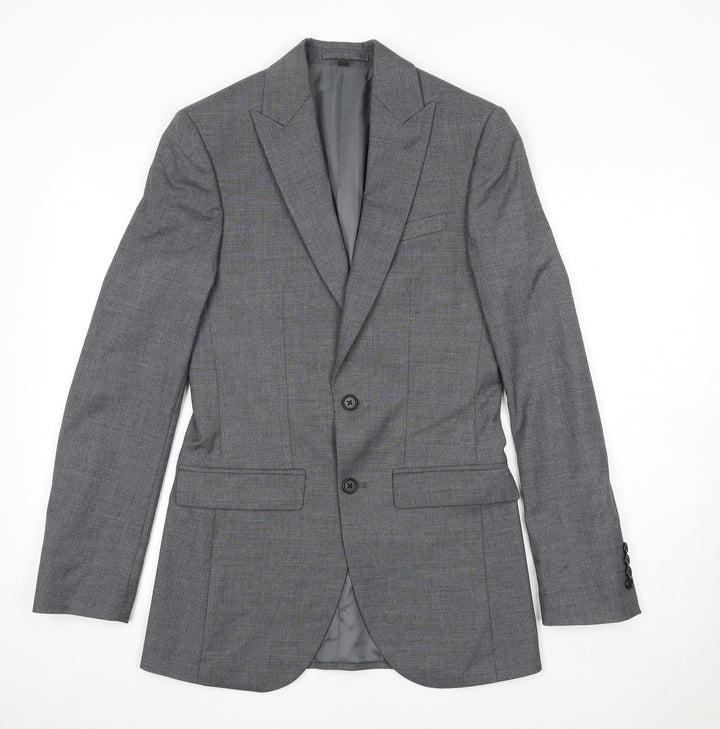 Marks and Spencer Mens Grey Polyester Jacket Suit Jacket Size 34 Regular