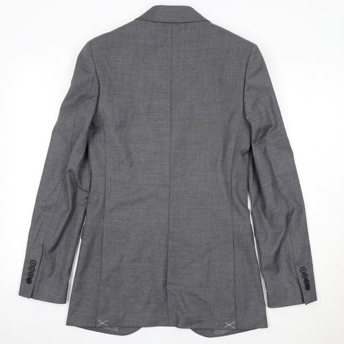 Marks and Spencer Mens Grey Polyester Jacket Suit Jacket Size 34 Regular