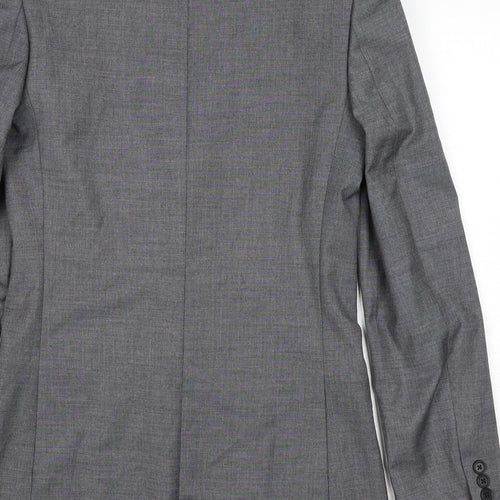 Marks and Spencer Mens Grey Polyester Jacket Suit Jacket Size 34 Regular
