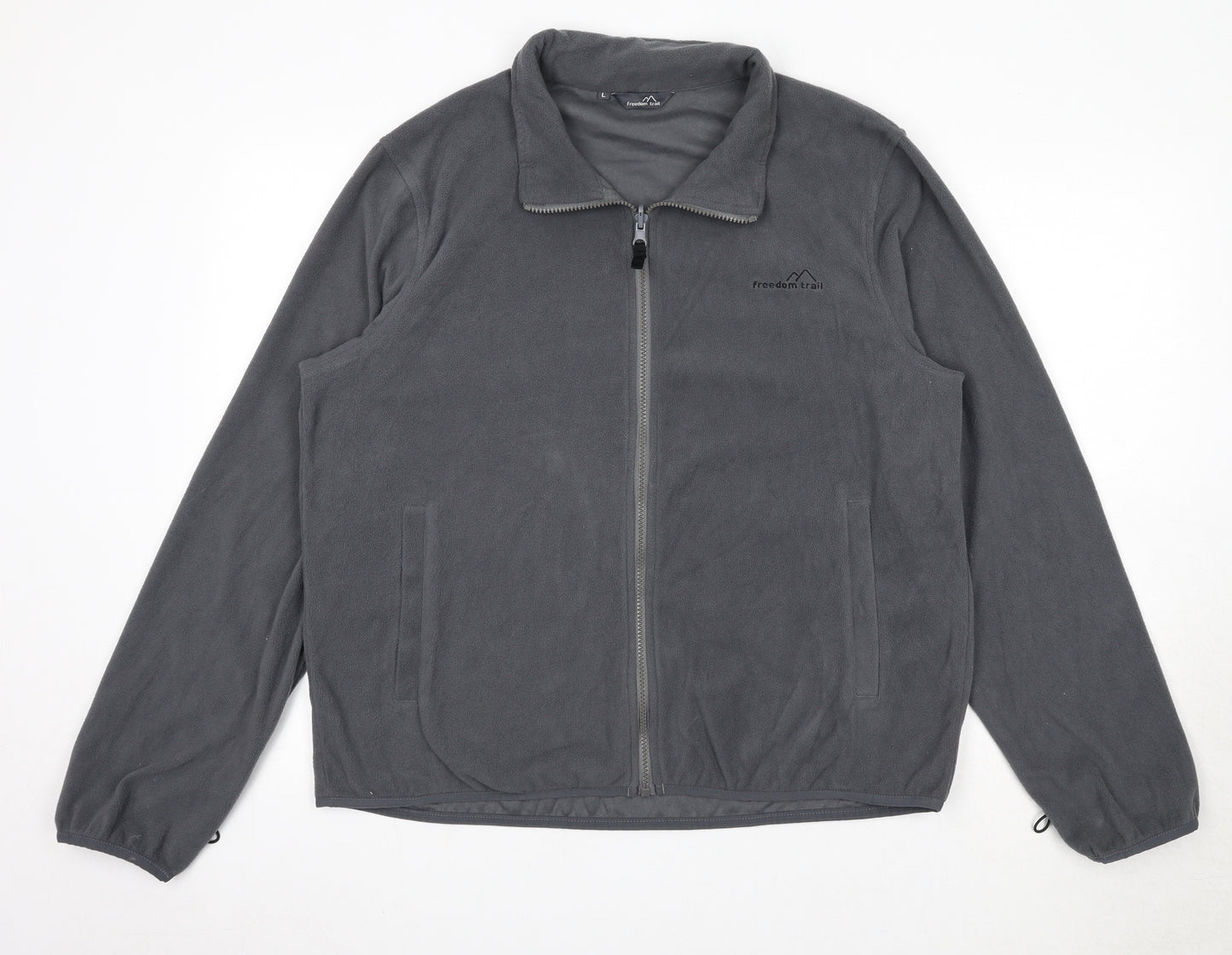 Freedom Trail Mens Grey Jacket Size L Zip