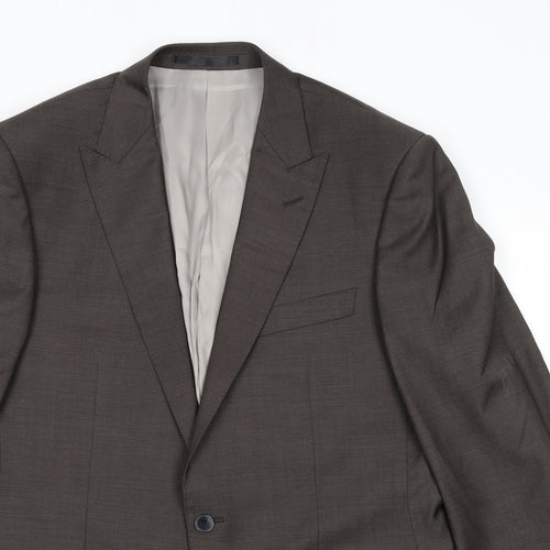 Autograph Mens Brown Wool Jacket Suit Jacket Size 40 Regular