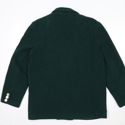 Classic Woman Womens Green Jacket Size 14 Button