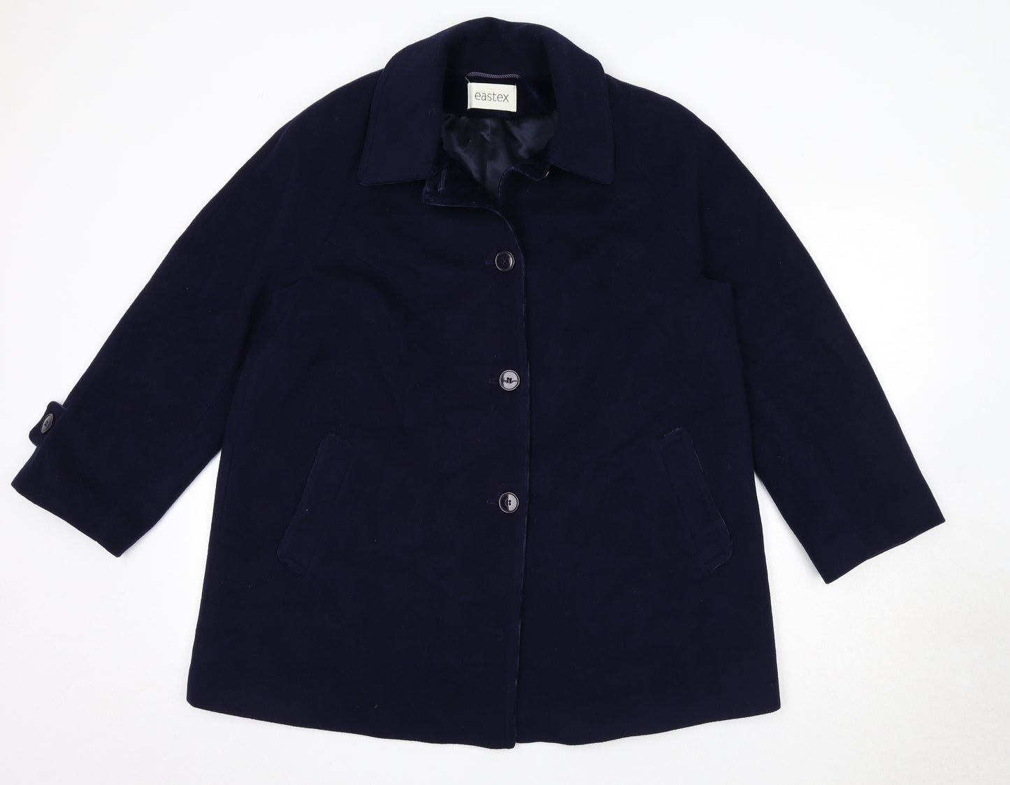 Eastex Womens Blue Jacket Size 14 Button