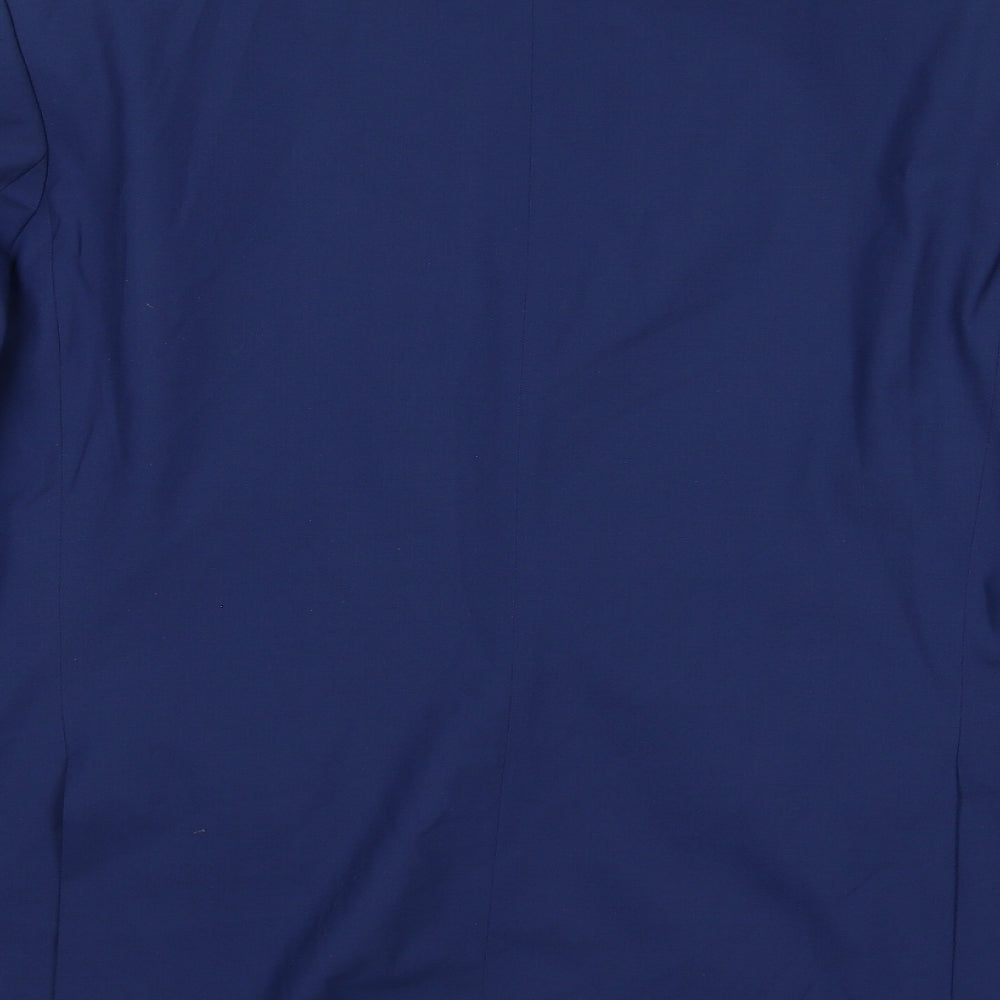 Marks and Spencer Mens Blue Wool Jacket Suit Jacket Size 44 Regular