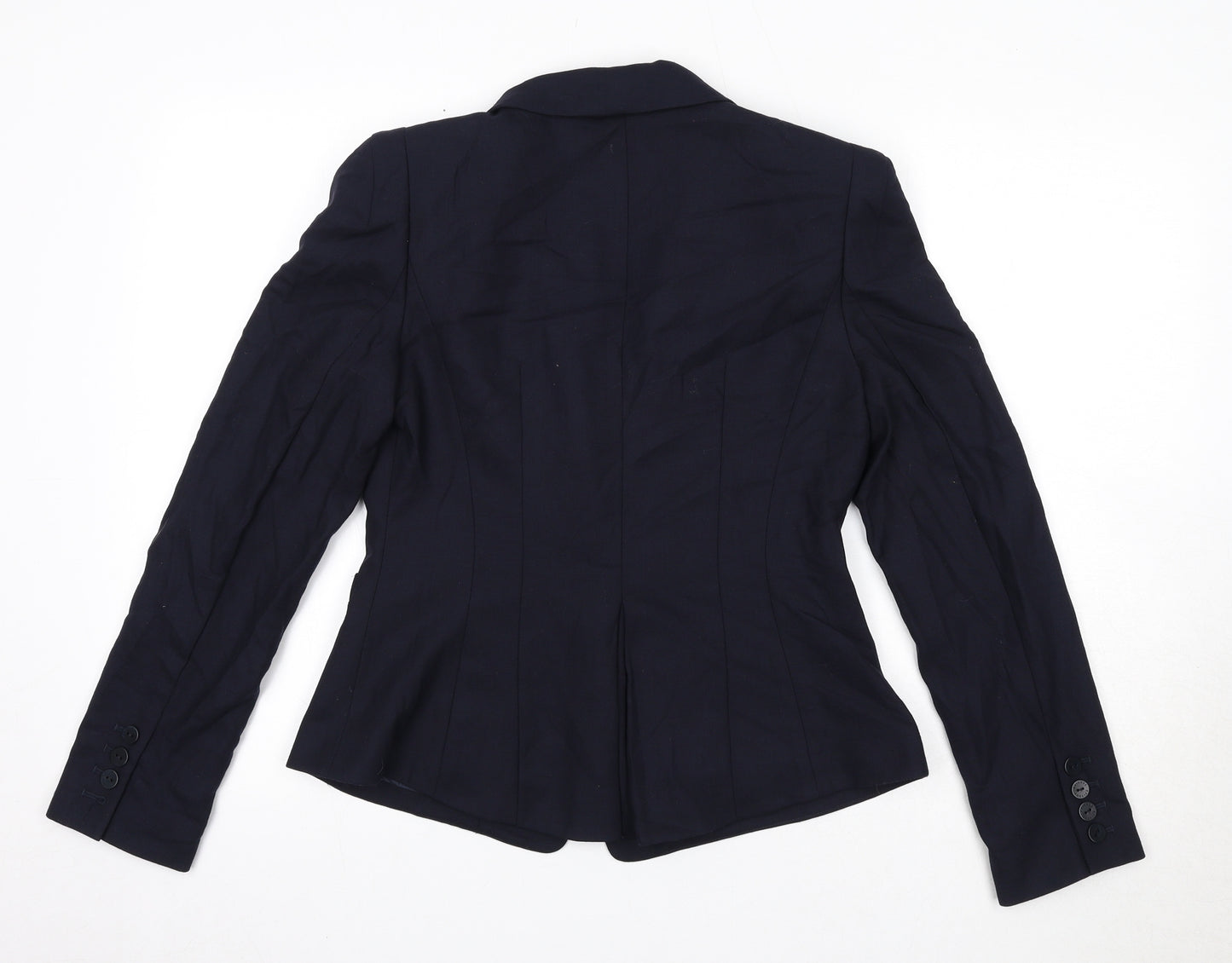 Episode Womens Blue Wool Jacket Blazer Size 10