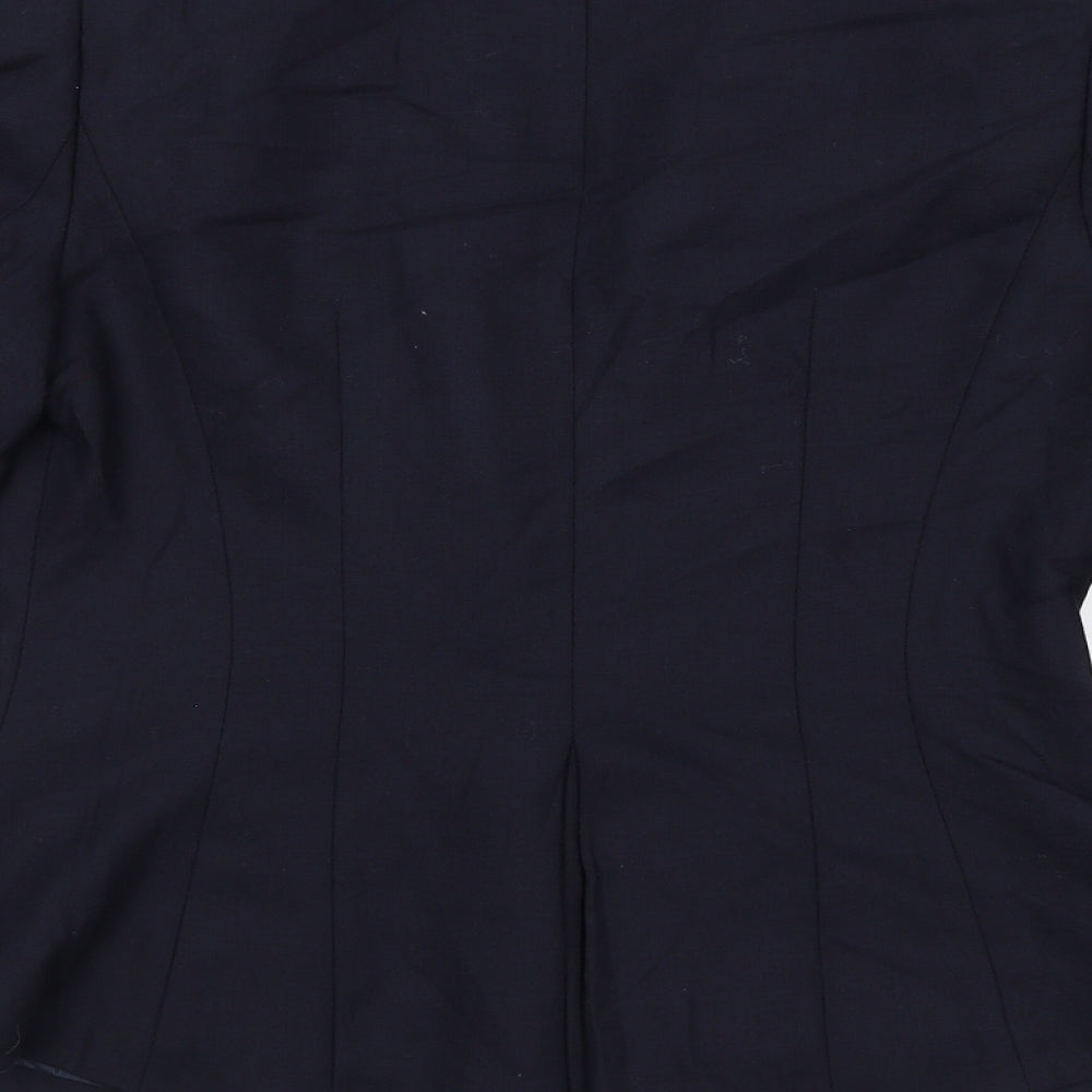 Episode Womens Blue Wool Jacket Blazer Size 10