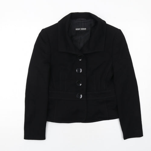 Gerry Weber Womens Black Jacket Size 10 Button