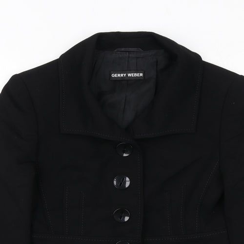 Gerry Weber Womens Black Jacket Size 10 Button