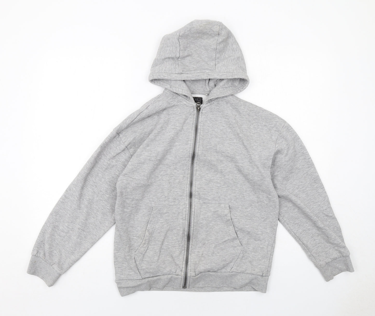 NEXT Boys Grey Cotton Full Zip Hoodie Size 14 Years Zip
