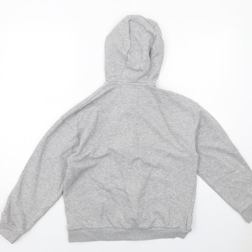 NEXT Boys Grey Cotton Full Zip Hoodie Size 14 Years Zip