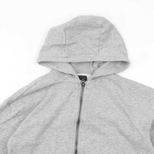 NEXT Boys Grey Cotton Full Zip Hoodie Size 14 Years Zip