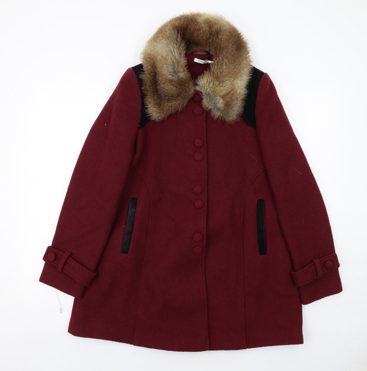 Kimchi Blue Womens Red Jacket Size S Button