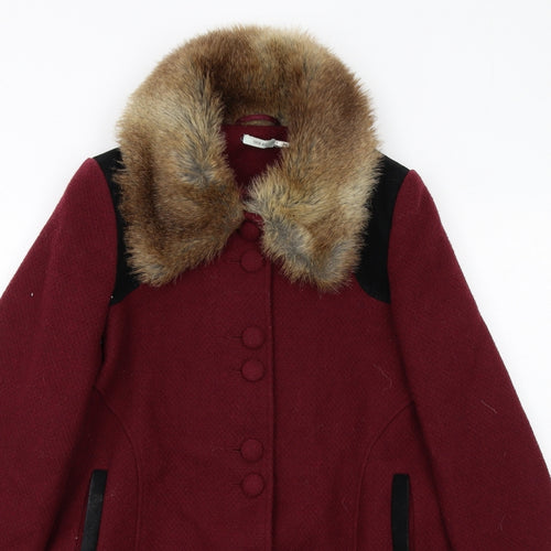 Kimchi Blue Womens Red Jacket Size S Button