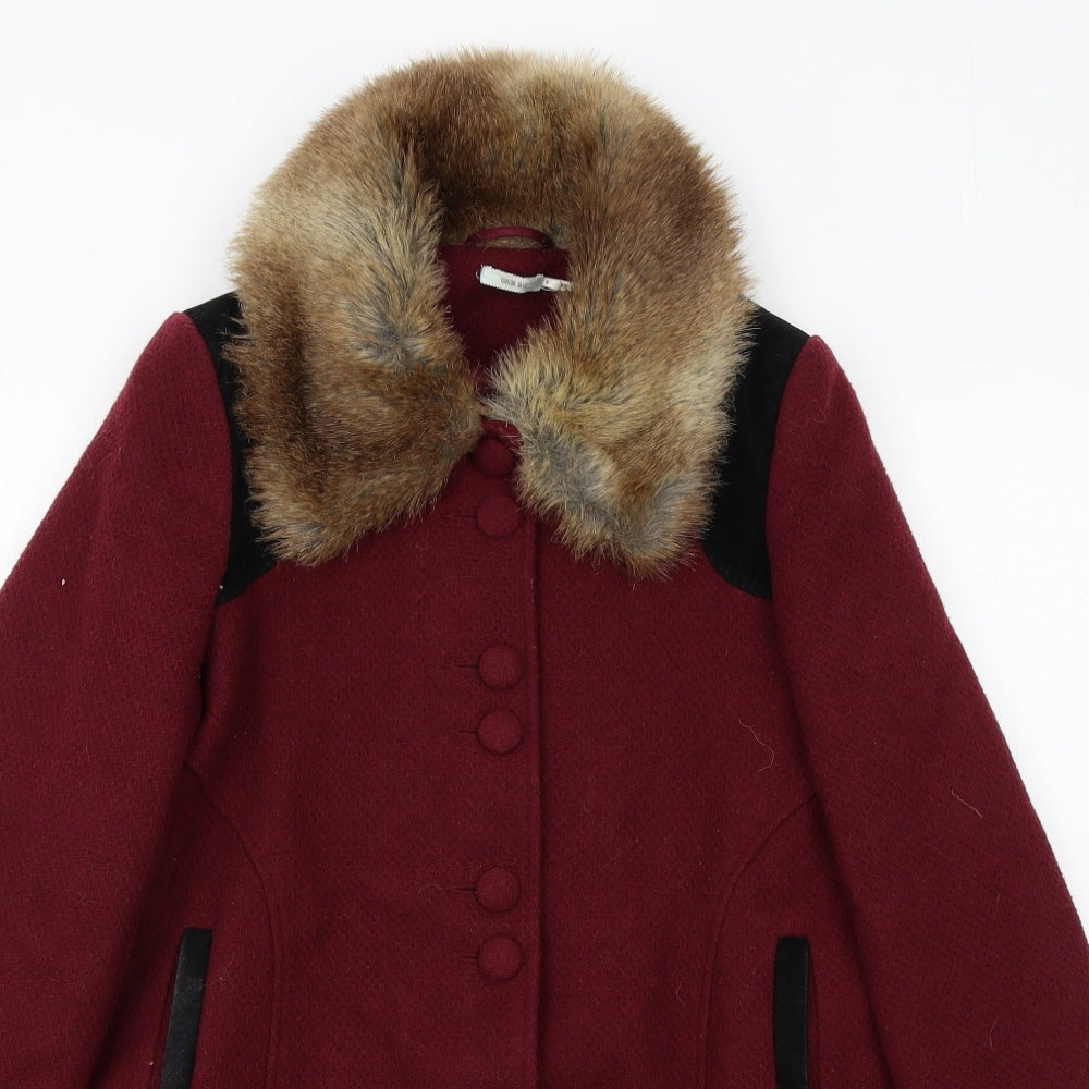 Kimchi Blue Womens Red Jacket Size S Button